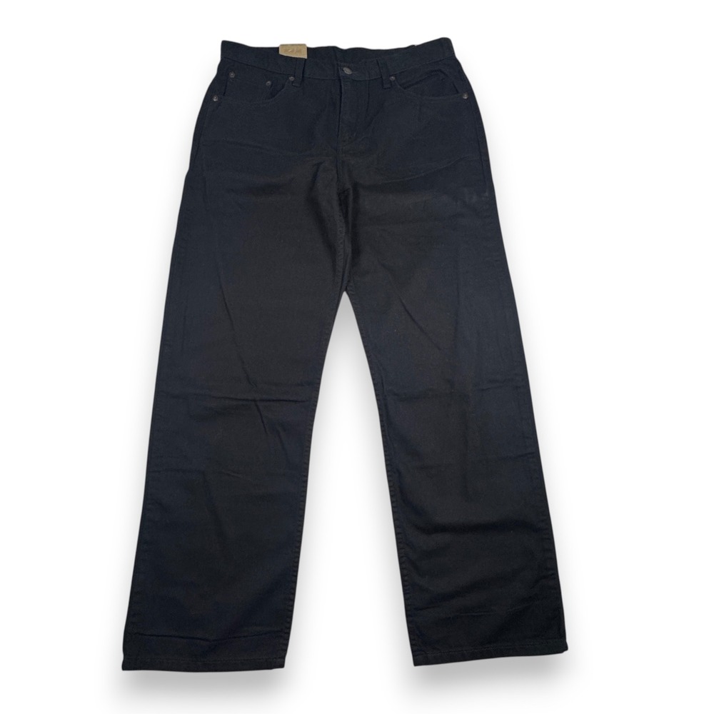 New Levis Low Pro Straight Leg Jeans 100% Cotton Casual Mens Black W31 L30